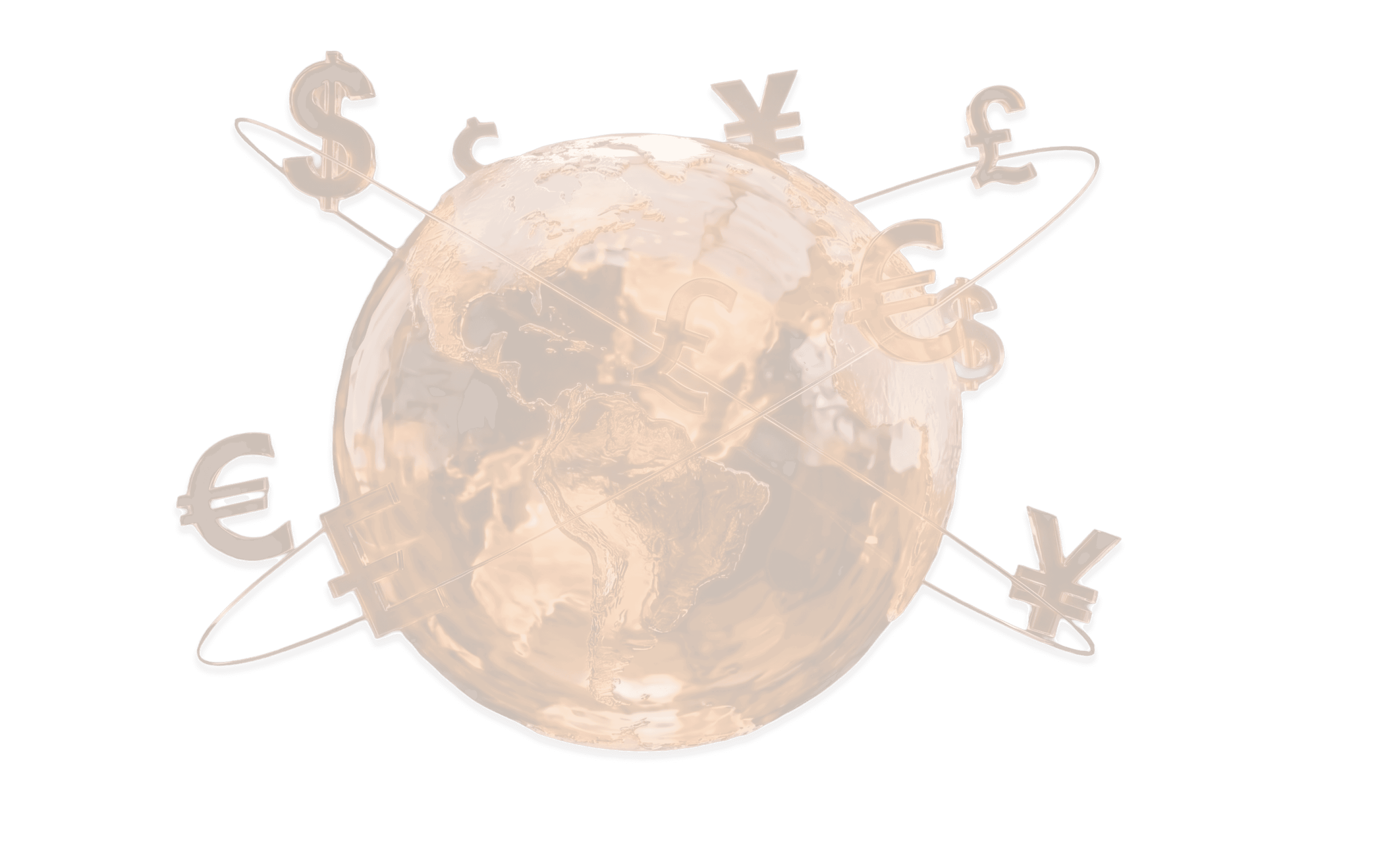 Global currencies orbiting the earth